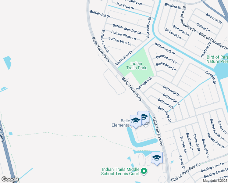 map of restaurants, bars, coffee shops, grocery stores, and more near 5730 Belle Terre Parkway in Palm Coast