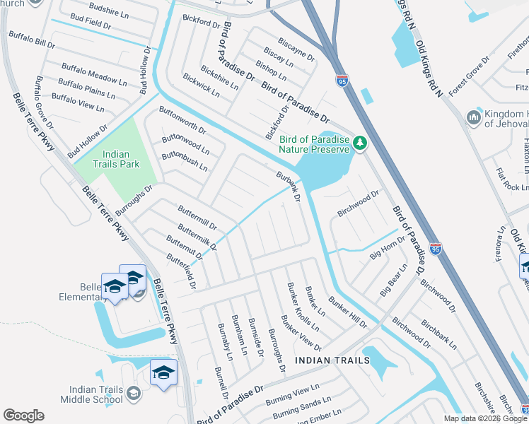 map of restaurants, bars, coffee shops, grocery stores, and more near 14 Burton Place in Palm Coast