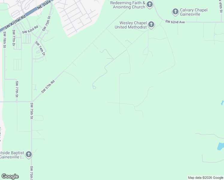 map of restaurants, bars, coffee shops, grocery stores, and more near 7114 Southwest 63rd Terrace in Gainesville