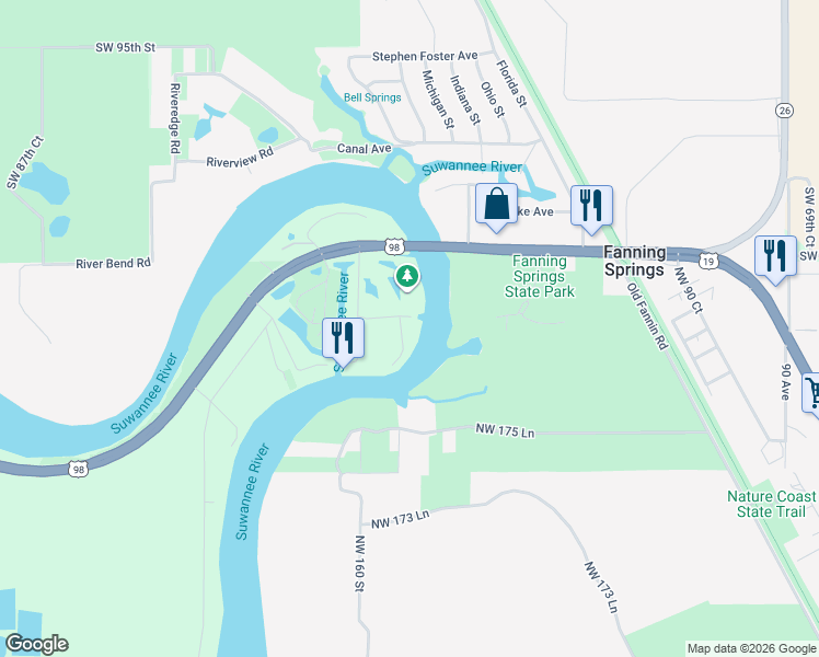 map of restaurants, bars, coffee shops, grocery stores, and more near 29 Southeast 995th Street in Old Town