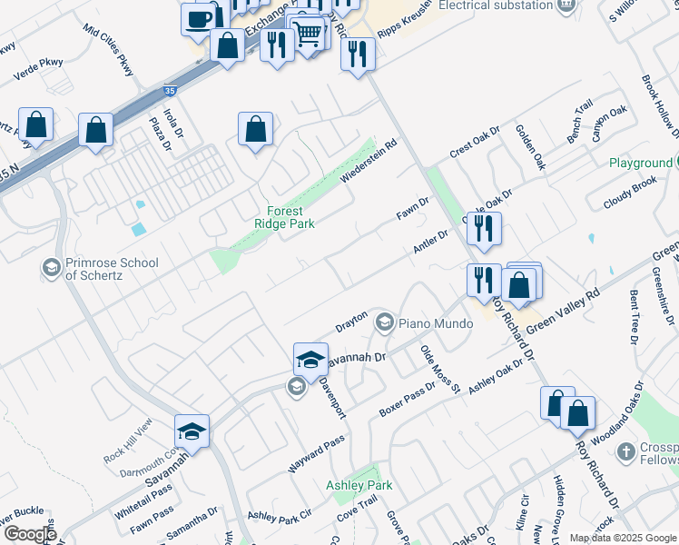 map of restaurants, bars, coffee shops, grocery stores, and more near in Selma