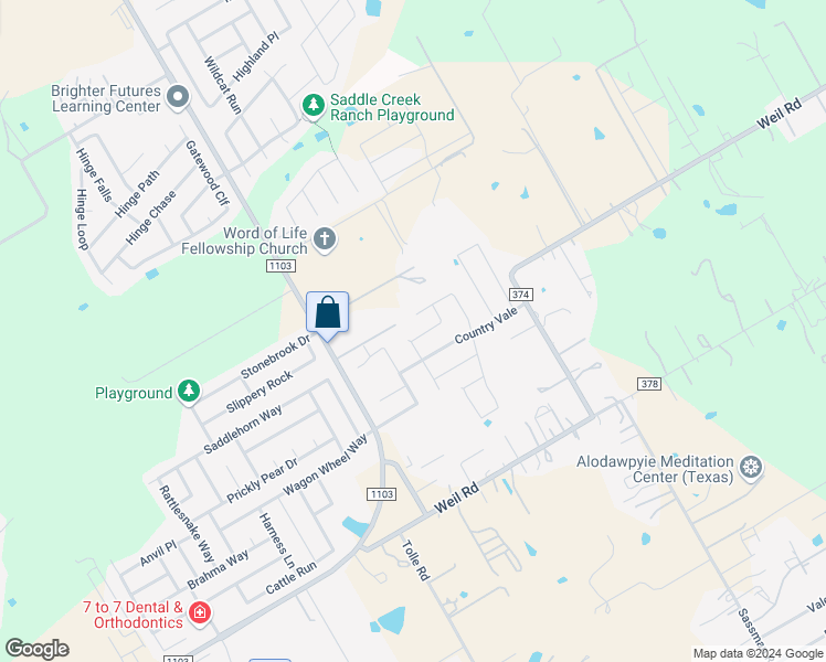 map of restaurants, bars, coffee shops, grocery stores, and more near 208 Scenic Vista in Cibolo