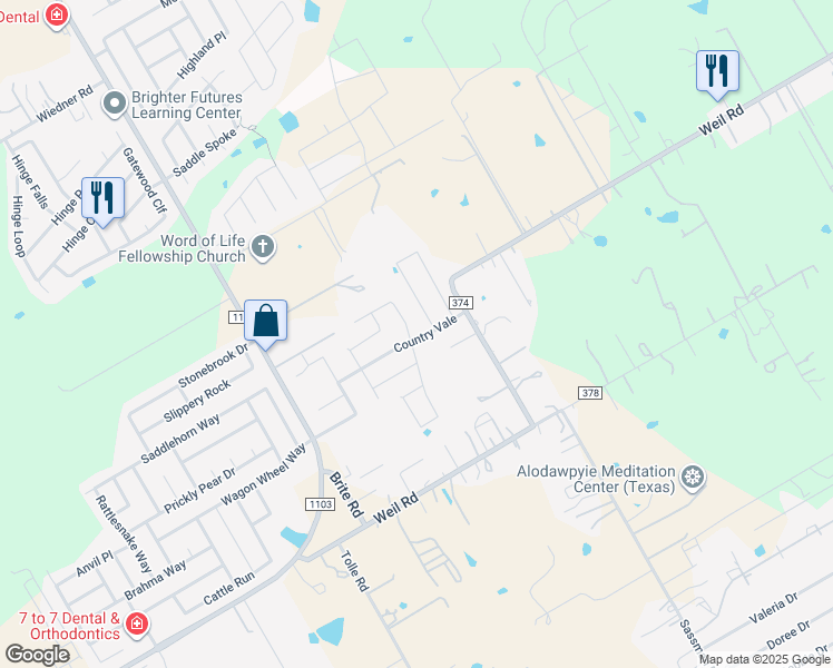map of restaurants, bars, coffee shops, grocery stores, and more near 200 Grand Vista in Cibolo