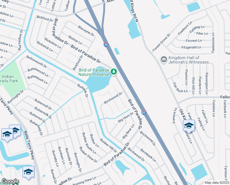 map of restaurants, bars, coffee shops, grocery stores, and more near 3 Billing Place in Palm Coast