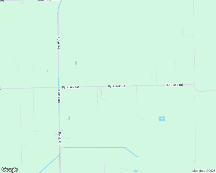 map of restaurants, bars, coffee shops, grocery stores, and more near Bj Dusek Road in Wallis