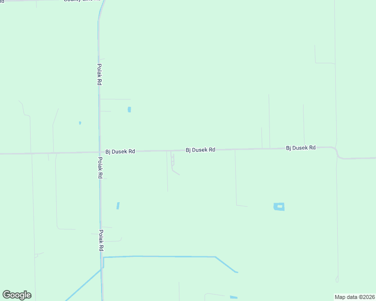 map of restaurants, bars, coffee shops, grocery stores, and more near Bj Dusek Road in Wallis