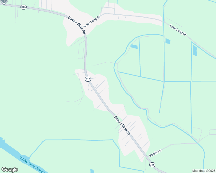 map of restaurants, bars, coffee shops, grocery stores, and more near 107 Violet Street in Houma
