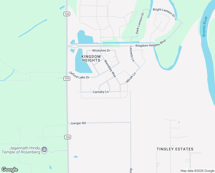 map of restaurants, bars, coffee shops, grocery stores, and more near 2015 Preston Park in Rosenberg