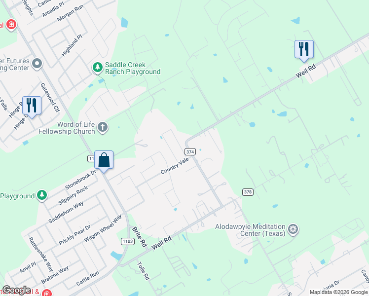 map of restaurants, bars, coffee shops, grocery stores, and more near 216 Heavenly View in Cibolo
