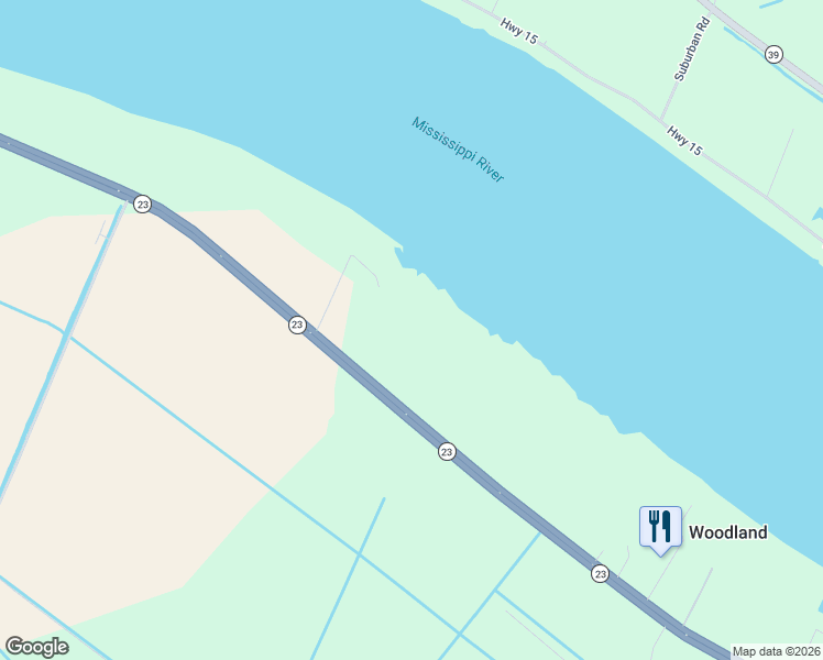 map of restaurants, bars, coffee shops, grocery stores, and more near 21541 Louisiana 23 in Port Sulphur