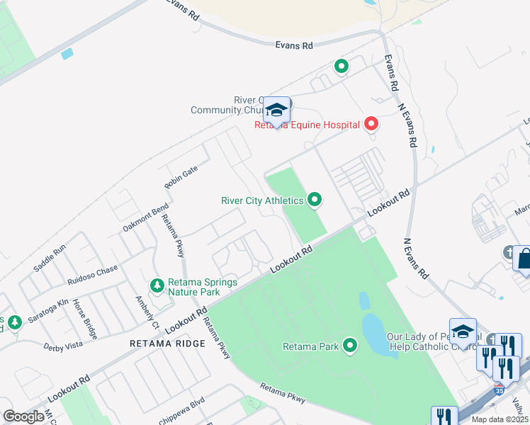 map of restaurants, bars, coffee shops, grocery stores, and more near 16707 Jupiter Haven in Schertz