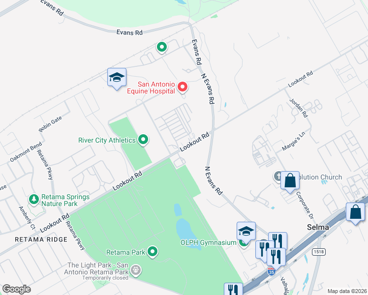 map of restaurants, bars, coffee shops, grocery stores, and more near in Selma