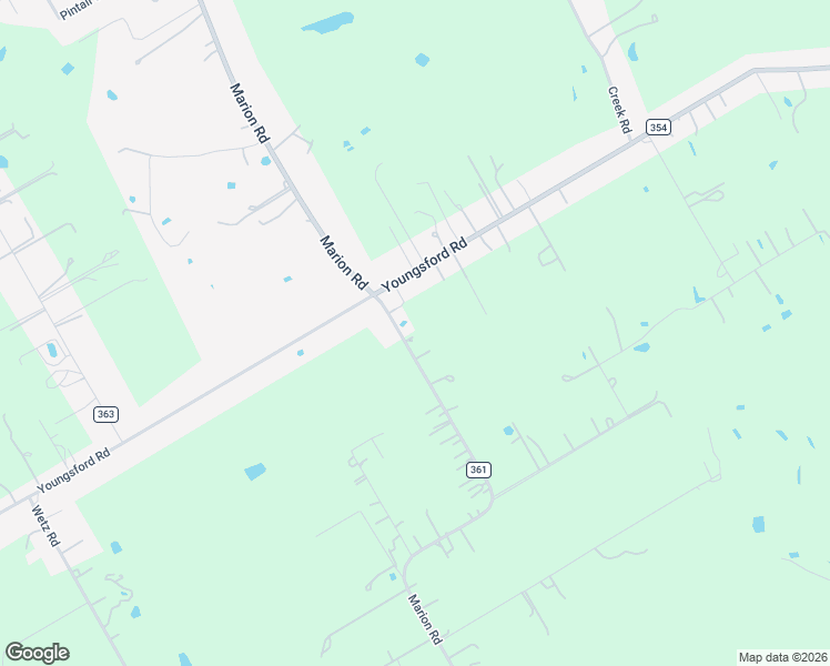 map of restaurants, bars, coffee shops, grocery stores, and more near 1885 Marion Road in Marion