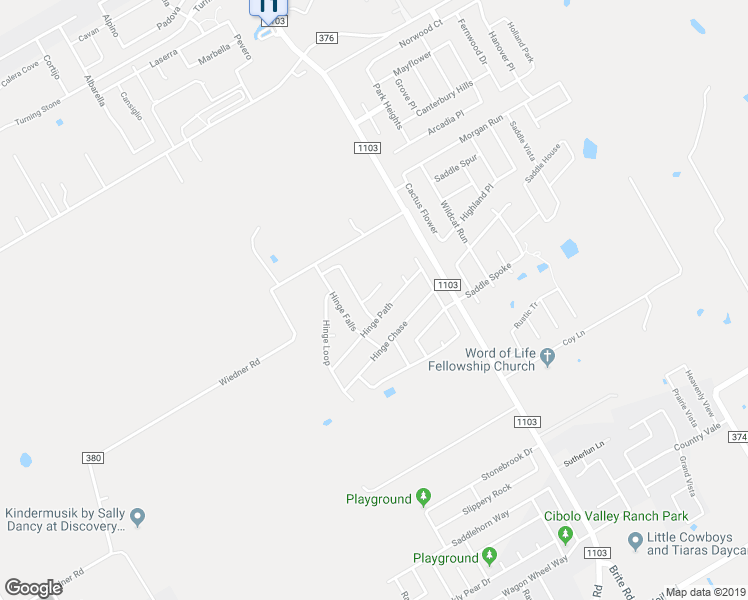 map of restaurants, bars, coffee shops, grocery stores, and more near 129 Hinge Iron in Cibolo