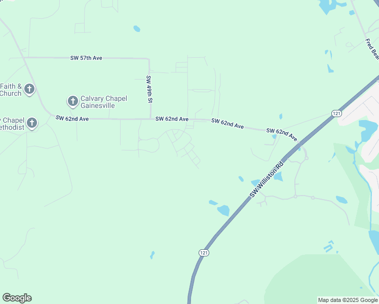 map of restaurants, bars, coffee shops, grocery stores, and more near 4809 Southwest 62nd Avenue in Gainesville