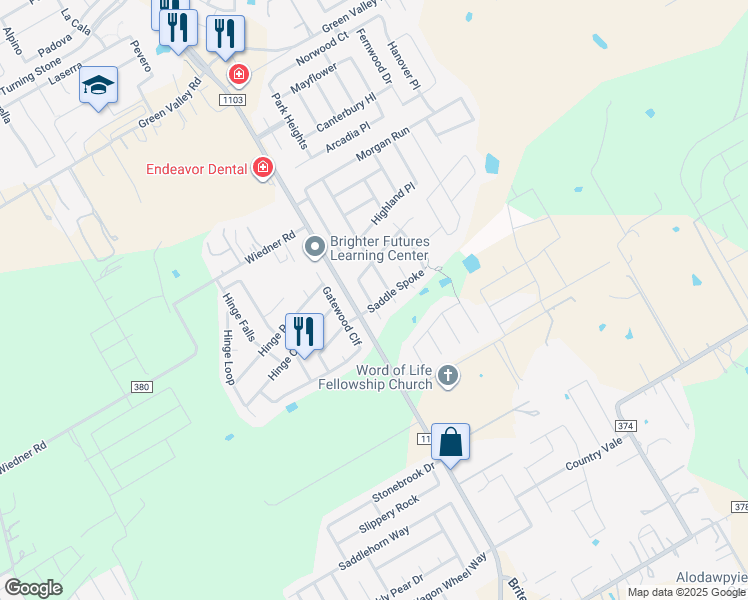 map of restaurants, bars, coffee shops, grocery stores, and more near 200 Dove Run in Cibolo