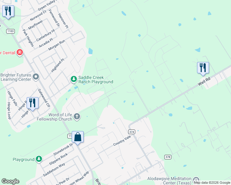 map of restaurants, bars, coffee shops, grocery stores, and more near 398 Coy Lane in Cibolo