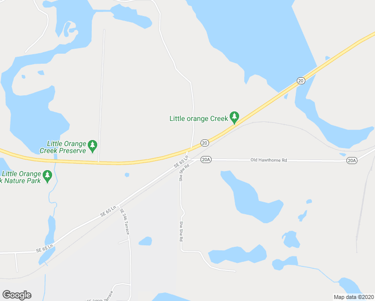 map of restaurants, bars, coffee shops, grocery stores, and more near Southeast 65 Avenue in Hawthorne