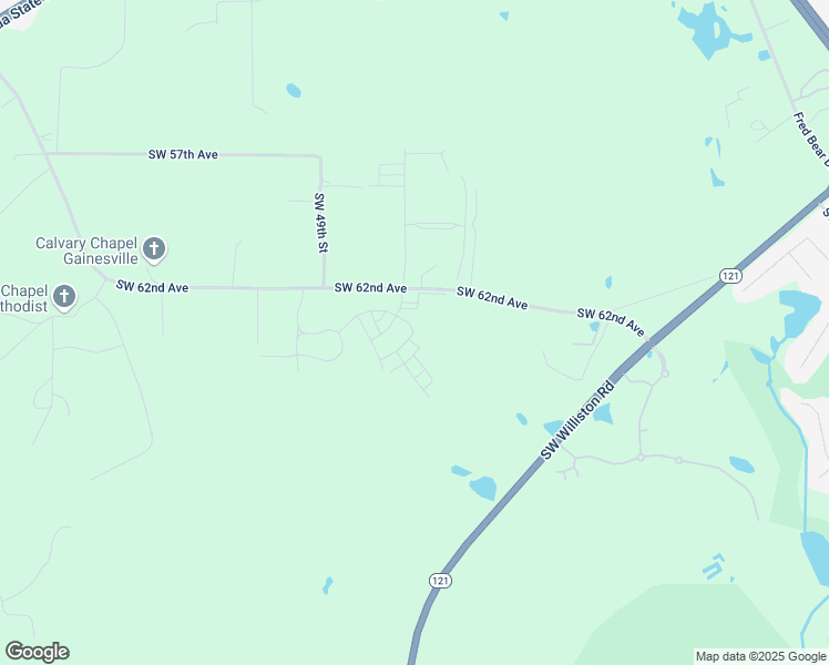 map of restaurants, bars, coffee shops, grocery stores, and more near 4809 Southwest 62nd Avenue in Gainesville