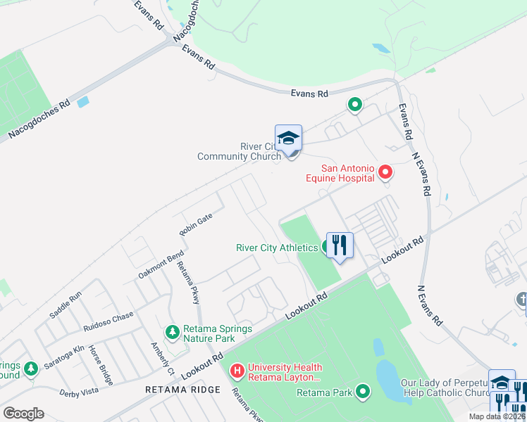 map of restaurants, bars, coffee shops, grocery stores, and more near 16840 Dancing Ava in Selma