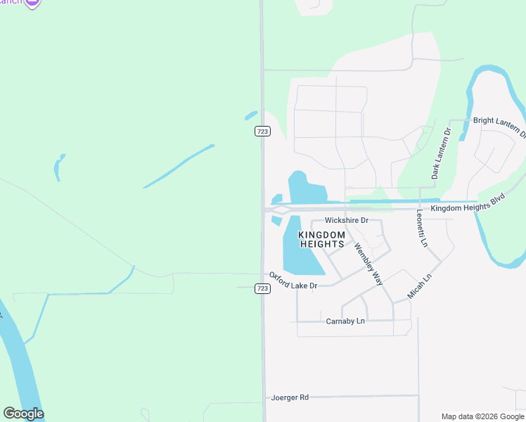 map of restaurants, bars, coffee shops, grocery stores, and more near 2406 Farm to Market Road 723 in Rosenberg