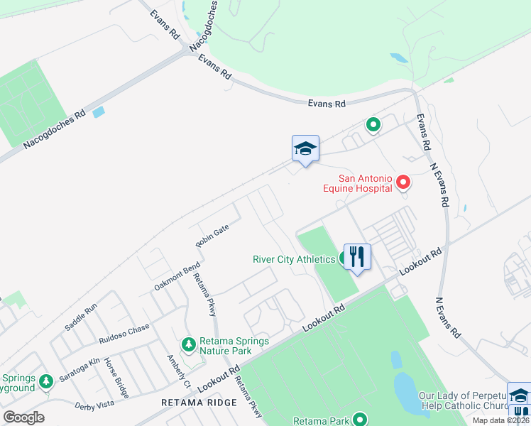 map of restaurants, bars, coffee shops, grocery stores, and more near 16917 Dancing Ava in Selma