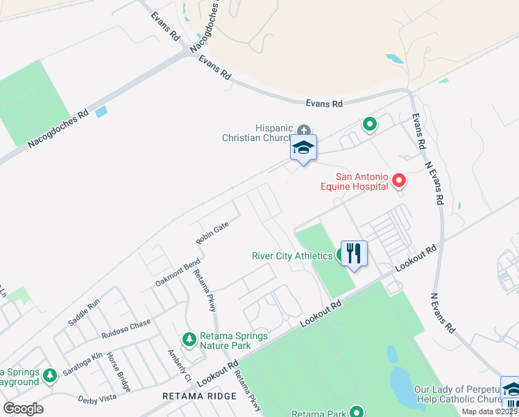 map of restaurants, bars, coffee shops, grocery stores, and more near 16917 Dancing Ava in Selma