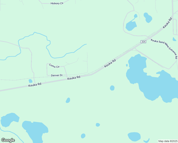 map of restaurants, bars, coffee shops, grocery stores, and more near 104 Connie Avenue in Interlachen