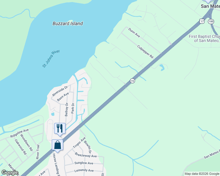 map of restaurants, bars, coffee shops, grocery stores, and more near 111 Troupe in San Mateo