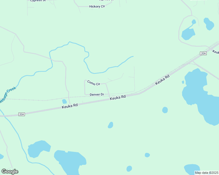 map of restaurants, bars, coffee shops, grocery stores, and more near 206 Como Circle in Interlachen