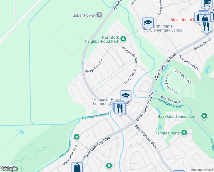 map of restaurants, bars, coffee shops, grocery stores, and more near 13818 Brooklet View Court in Houston