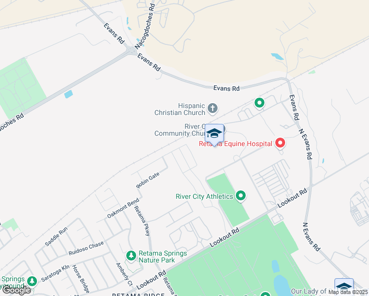 map of restaurants, bars, coffee shops, grocery stores, and more near 16917 Dancing Ava in Selma