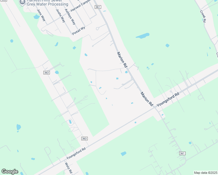 map of restaurants, bars, coffee shops, grocery stores, and more near 375 Trail Dust Lane in Marion