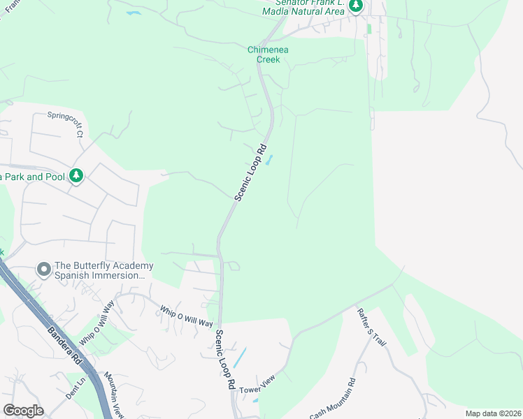 map of restaurants, bars, coffee shops, grocery stores, and more near 17032 Scenic Loop Road in Helotes