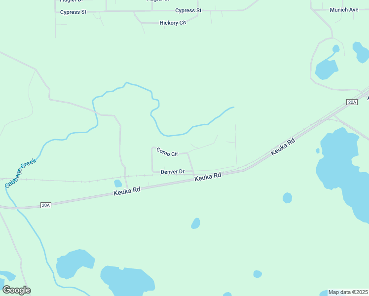 map of restaurants, bars, coffee shops, grocery stores, and more near 216 Como Circle in Interlachen