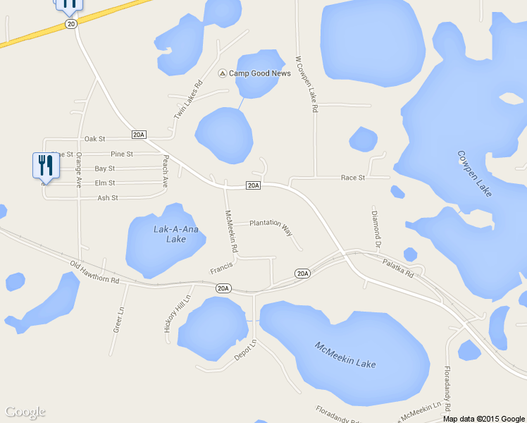 map of restaurants, bars, coffee shops, grocery stores, and more near 112 Plantation Way in Hawthorne