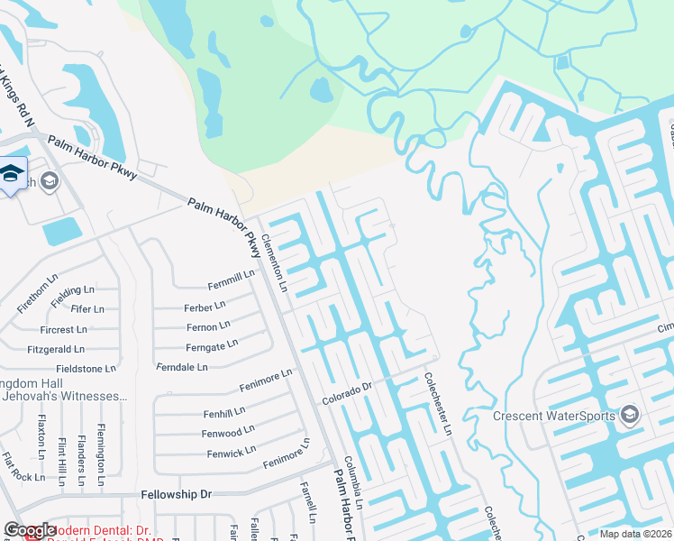 map of restaurants, bars, coffee shops, grocery stores, and more near 22 Curry Court in Palm Coast
