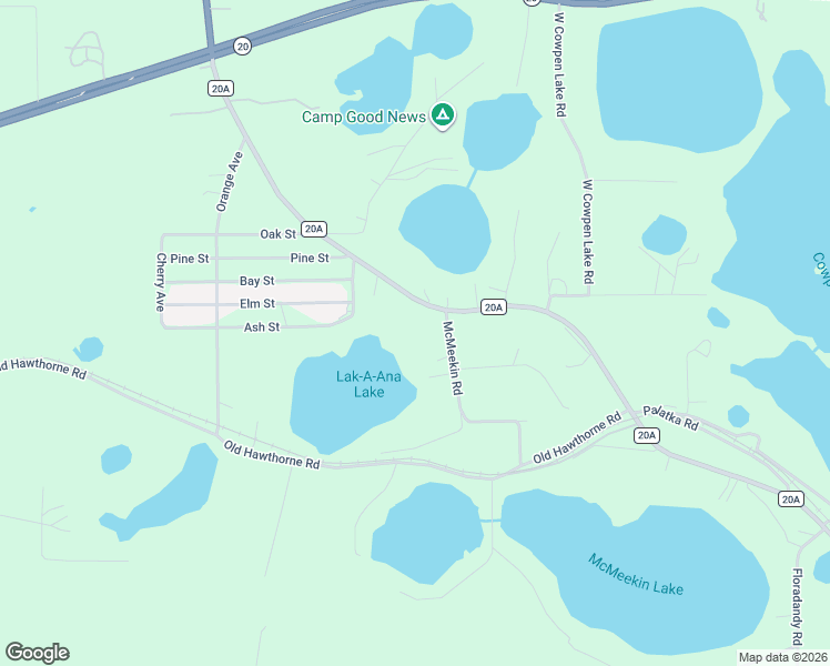 map of restaurants, bars, coffee shops, grocery stores, and more near 101 McMeekin Road in Hawthorne