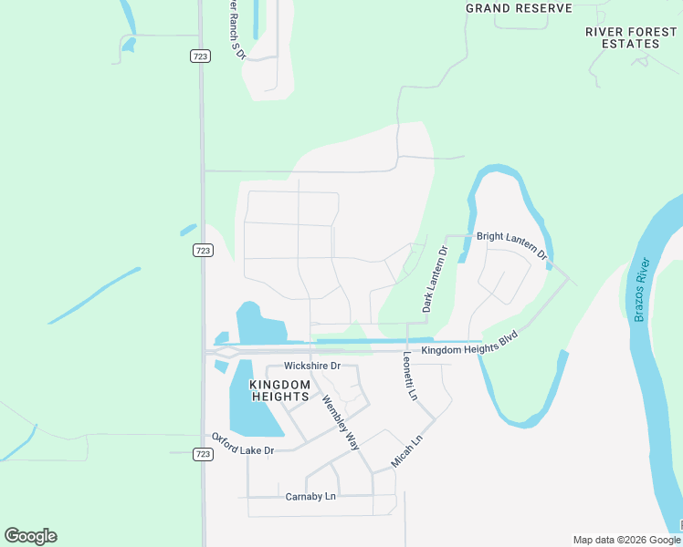 map of restaurants, bars, coffee shops, grocery stores, and more near 2527 Wembley Way in Rosenberg