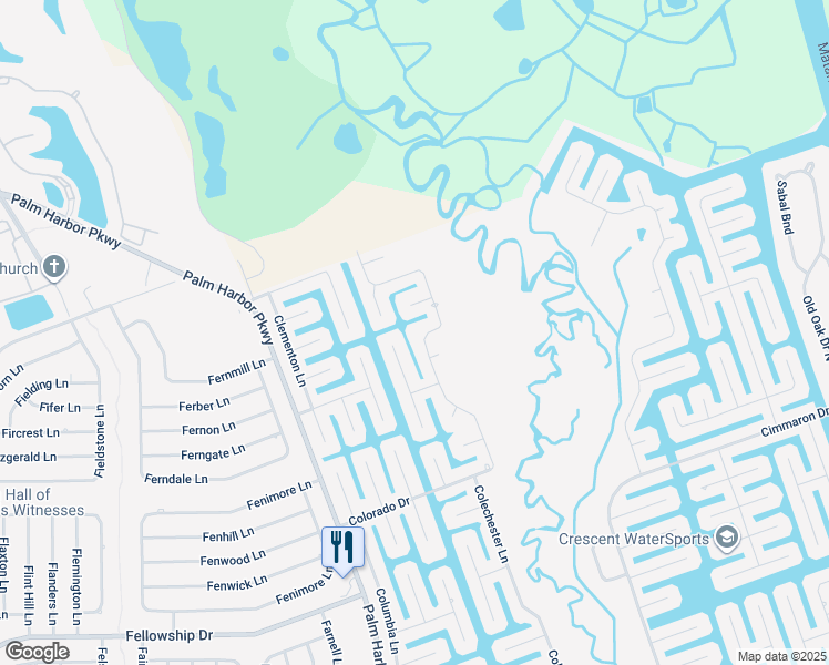 map of restaurants, bars, coffee shops, grocery stores, and more near 47 Covington Lane in Palm Coast