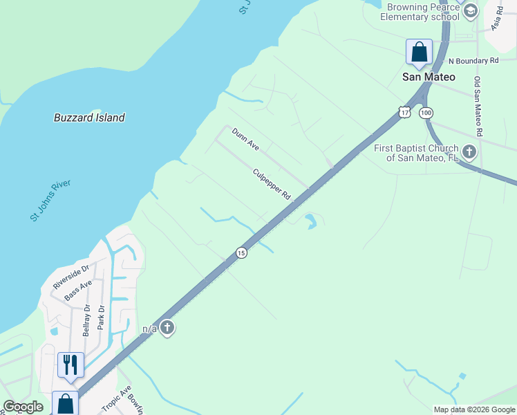 map of restaurants, bars, coffee shops, grocery stores, and more near 106 Browns Road in San Mateo