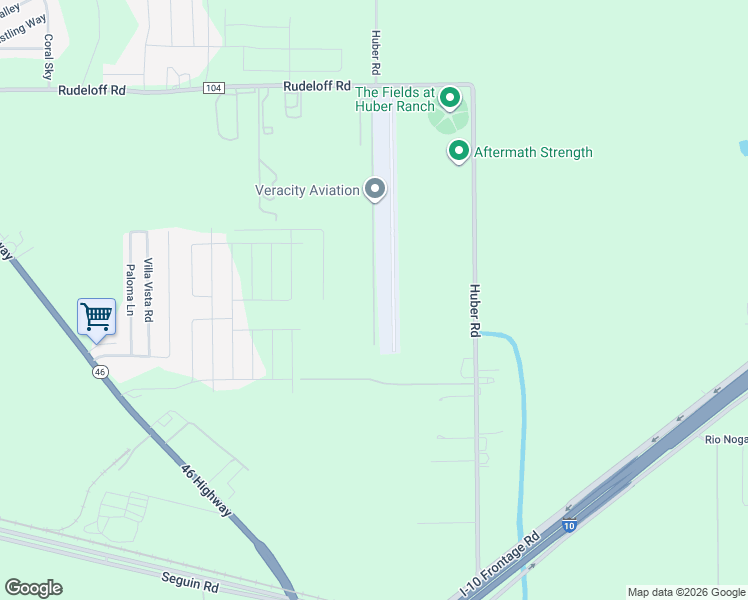 map of restaurants, bars, coffee shops, grocery stores, and more near 650 Beechcraft Lane in Seguin