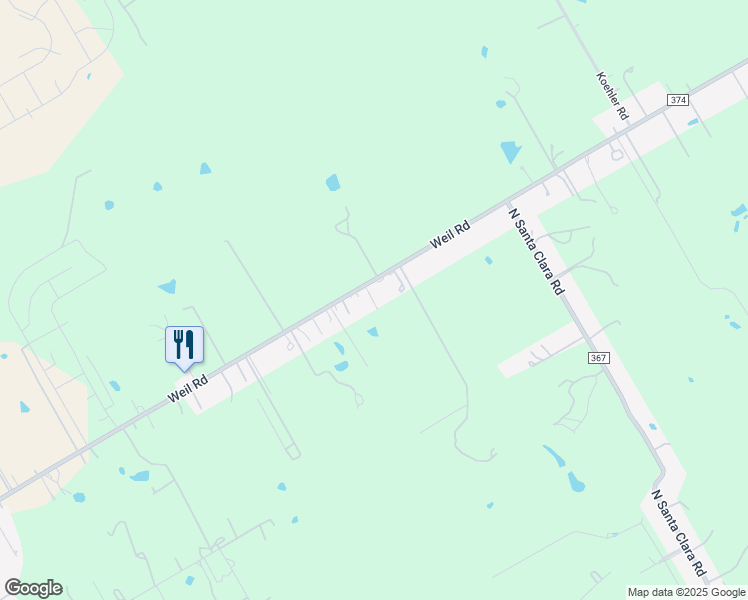 map of restaurants, bars, coffee shops, grocery stores, and more near 2478 Weil Road in Marion