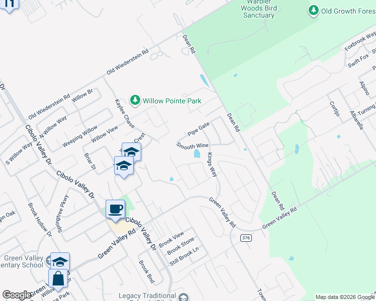 map of restaurants, bars, coffee shops, grocery stores, and more near 2729 War Admiral in Schertz