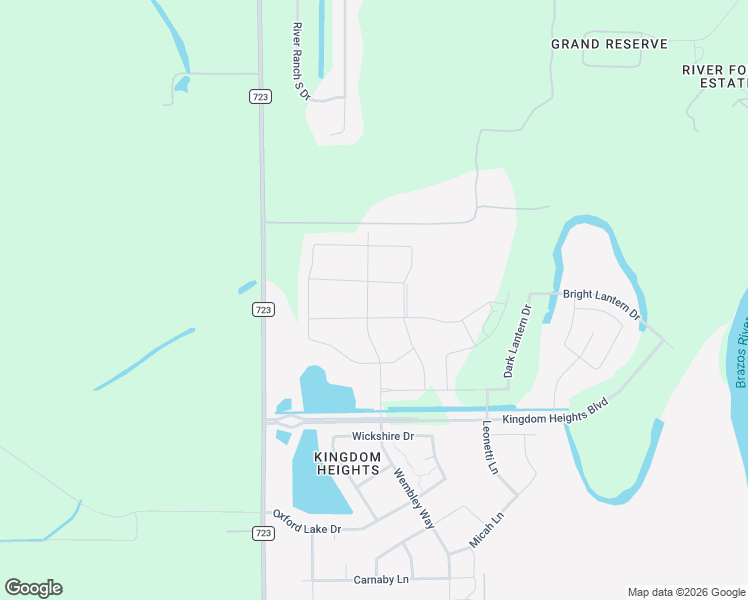 map of restaurants, bars, coffee shops, grocery stores, and more near 2535 Wembley Way in Rosenberg
