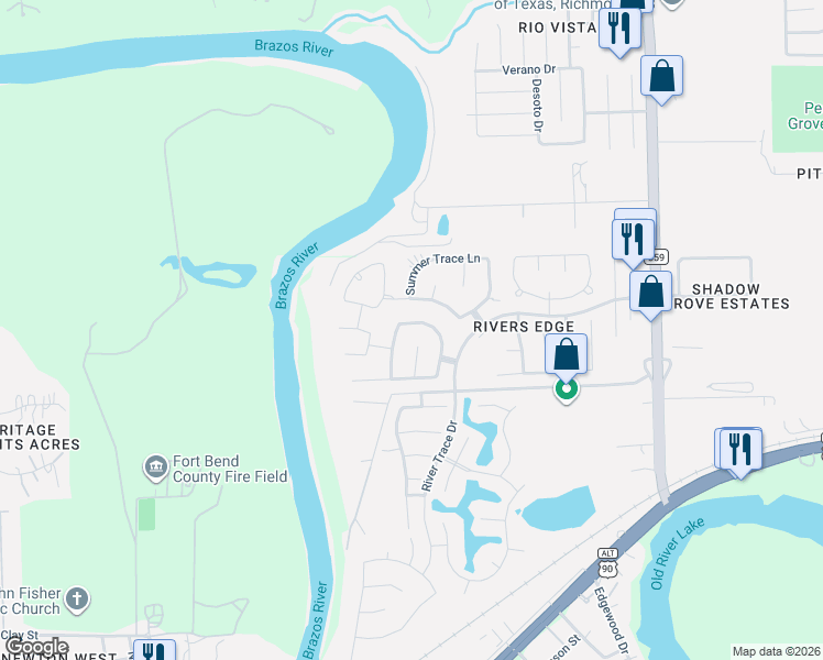 map of restaurants, bars, coffee shops, grocery stores, and more near 218 Fairwood Springs Lane in Richmond