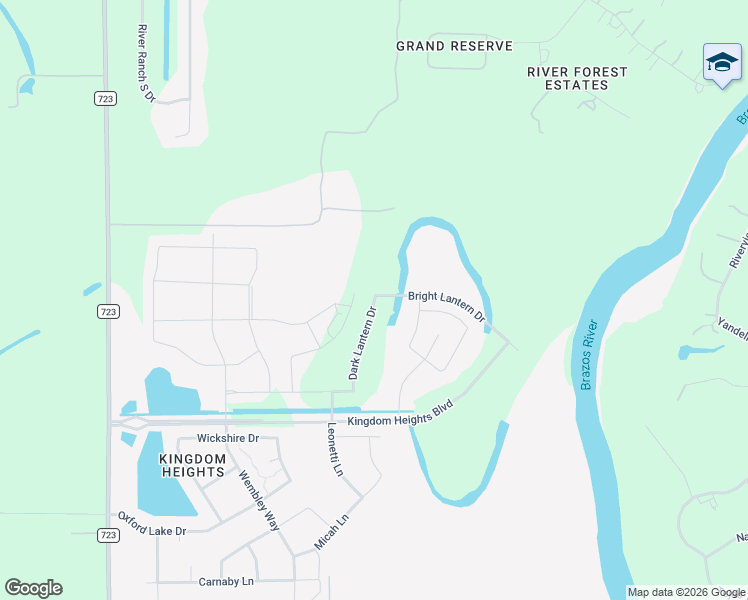 map of restaurants, bars, coffee shops, grocery stores, and more near 2730 Fm 723 Road in Rosenberg
