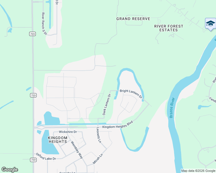 map of restaurants, bars, coffee shops, grocery stores, and more near 2730 Fm 723 Road in Rosenberg