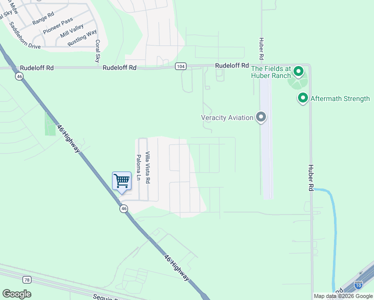 map of restaurants, bars, coffee shops, grocery stores, and more near 2524 Hiddenbrooke Trace in Seguin