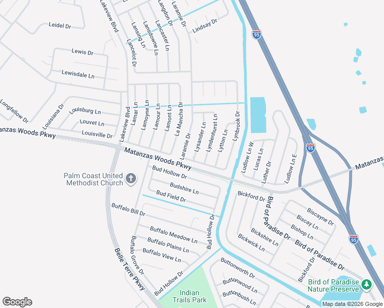 map of restaurants, bars, coffee shops, grocery stores, and more near 3 Lysander Lane in Palm Coast